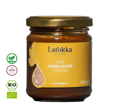 Latokka Natural - Bio Haselnuss Creme 200g